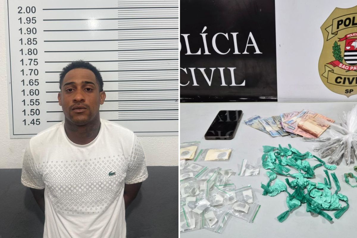 Homem confessa ser membro do PCC durante abordagem e é preso por tráfico no litoral de SP