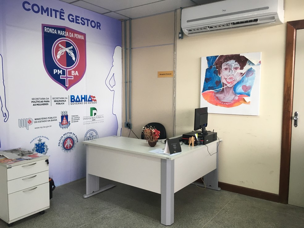 Sede da Ronda Maria da Penha, em Salvador — Foto: Danutta Rodrigues