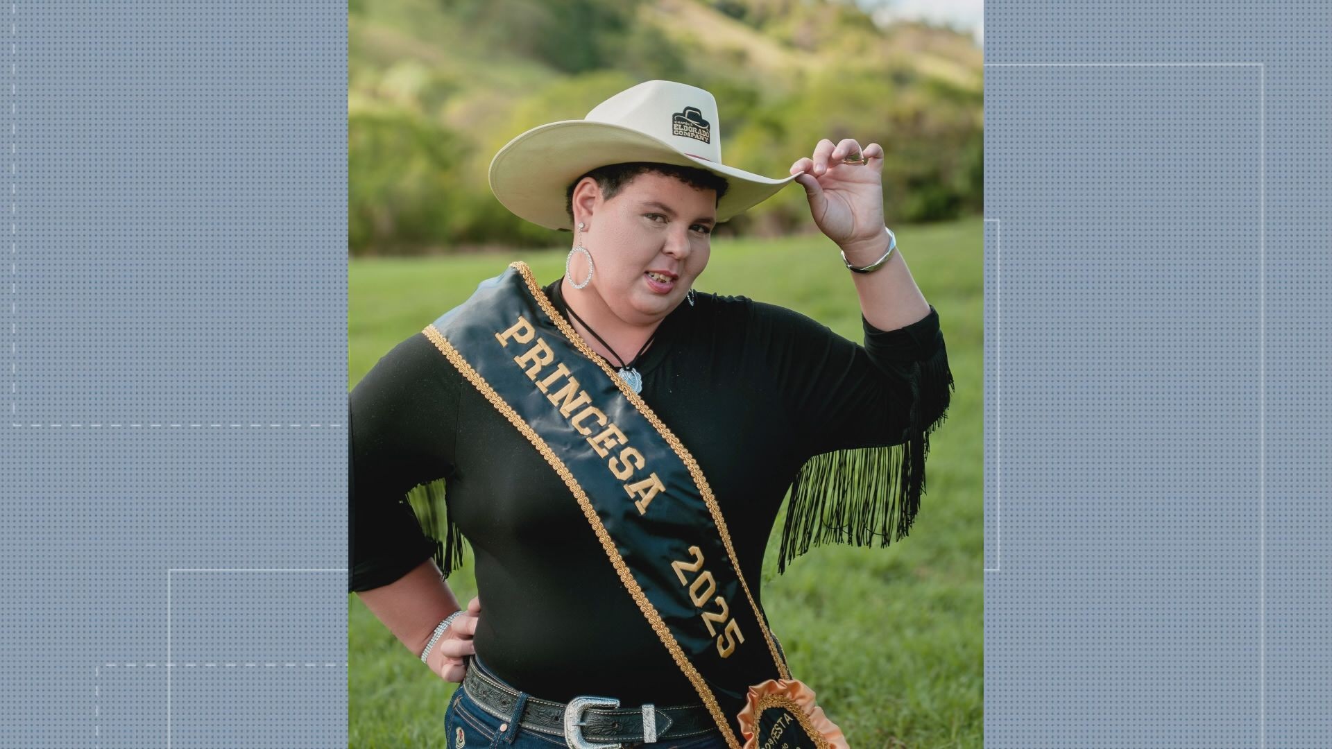 Princesa de rodeio fora do padrão de concursos de beleza viraliza nas redes sociais: 'Só queria tentar'