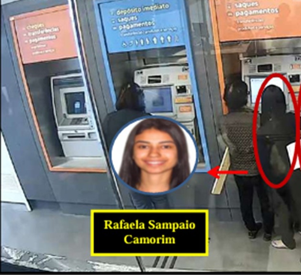 'Princesinha do crime' foi flagrada dando golpe em idosa — Foto: Reprodução