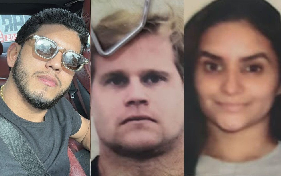 Herbson Nunes Negrão, de 24 anos, Korbinian Andreas Dengler, de 36, e Luana Raquel de Araújo Melo, de 29. — Foto: Arquivo Pessoal