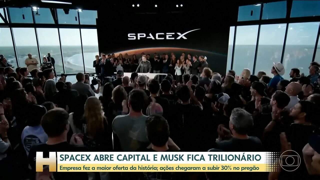SpaceX: acciones suben 30% en debut en Nasdaq, Musk trilionario