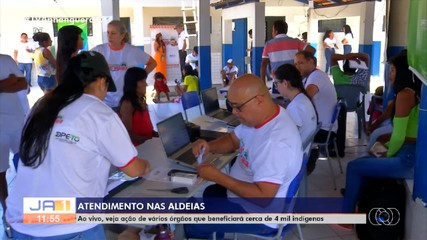 Ação leva serviços públicos para quatro mil indígenas dentro da Ilha do Bananal