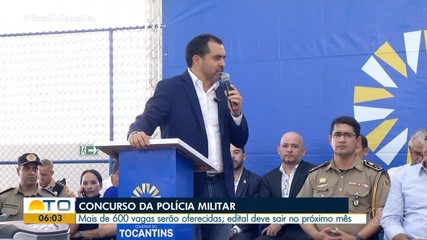 Edital do concurso da Polícia Militar do Tocantins deve ser publicado em novembro de 2024