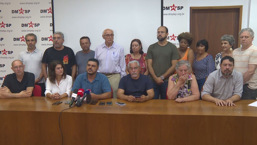 Diretório do PT em São Paulo — Foto: TV Globo