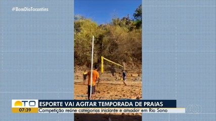 Competição de futevôlei reúne categorias iniciante e amadora em Rio Sono