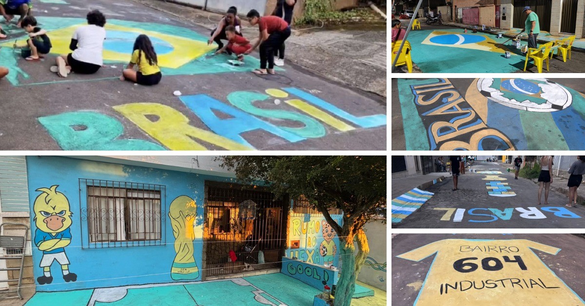 Copa do Mundo 2026: Moradores enfeitam ruas de Juiz de Fora com cores do Brasil