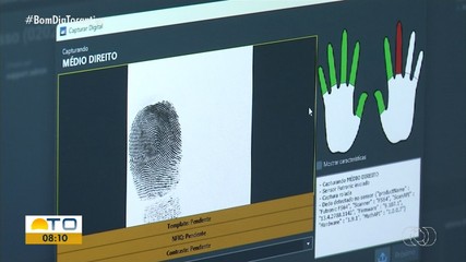 Projeto-piloto testa biometria digital para nova carteira de identidade no Tocantins