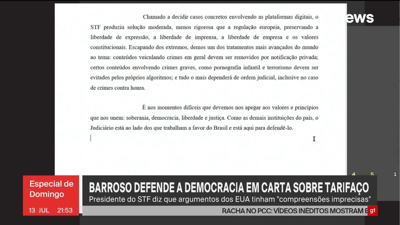 Barroso diz em carta que tarifa de Trump se baseia em 'compreensão imprecisa dos fatos'; leia íntegra