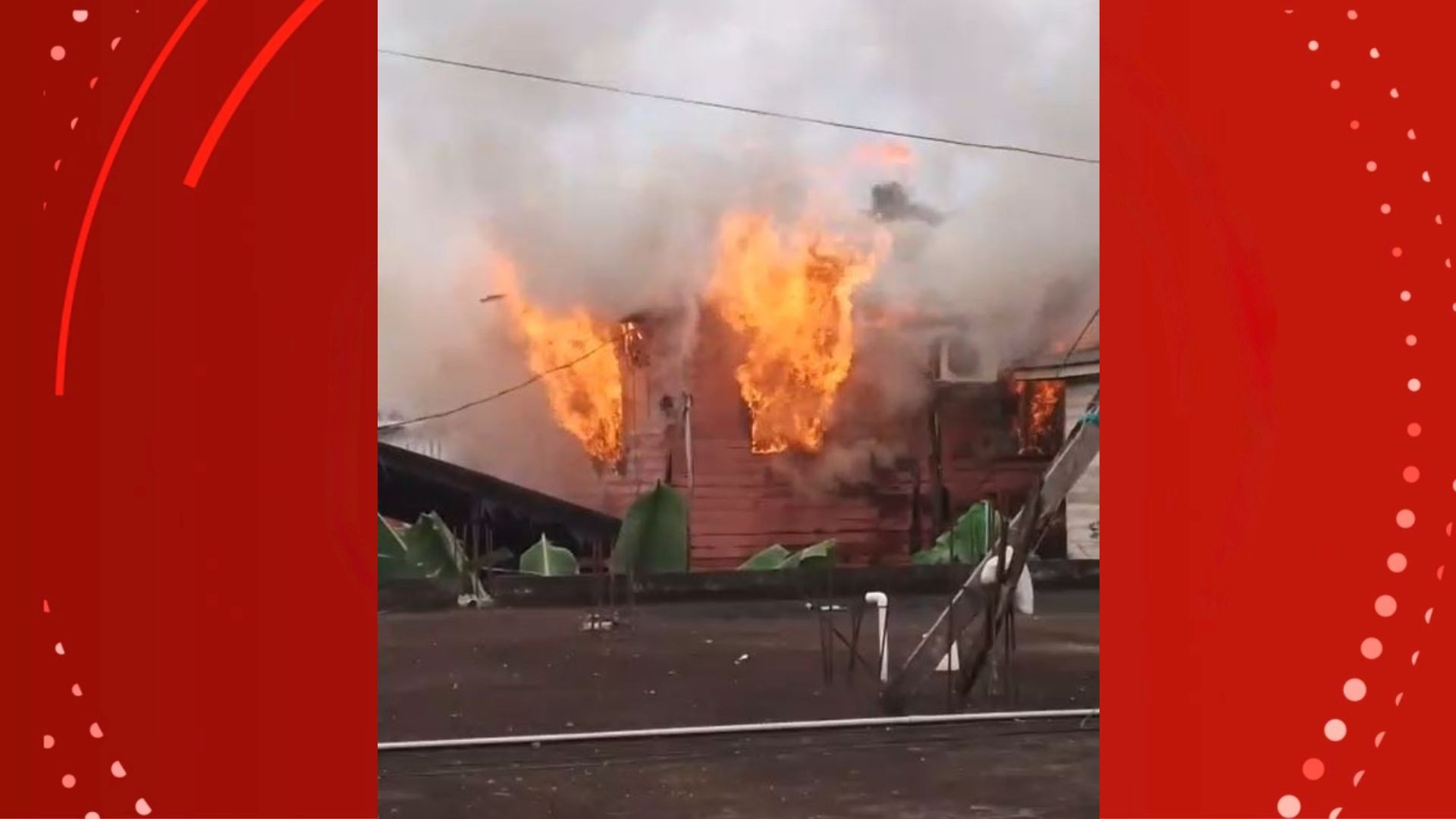 Incêndio destrói casa e deixa 22 pessoas desabrigadas em Santana