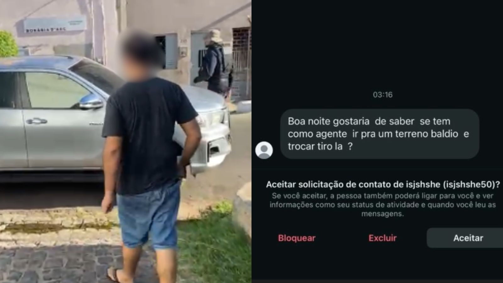 Homem chama policiais para 'trocar tiro' por perfil fake e é identificado no PI