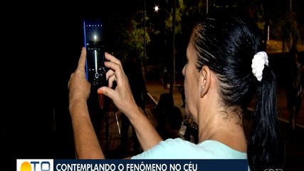 Super lua azul encantou visitantes no Parque Cesamar