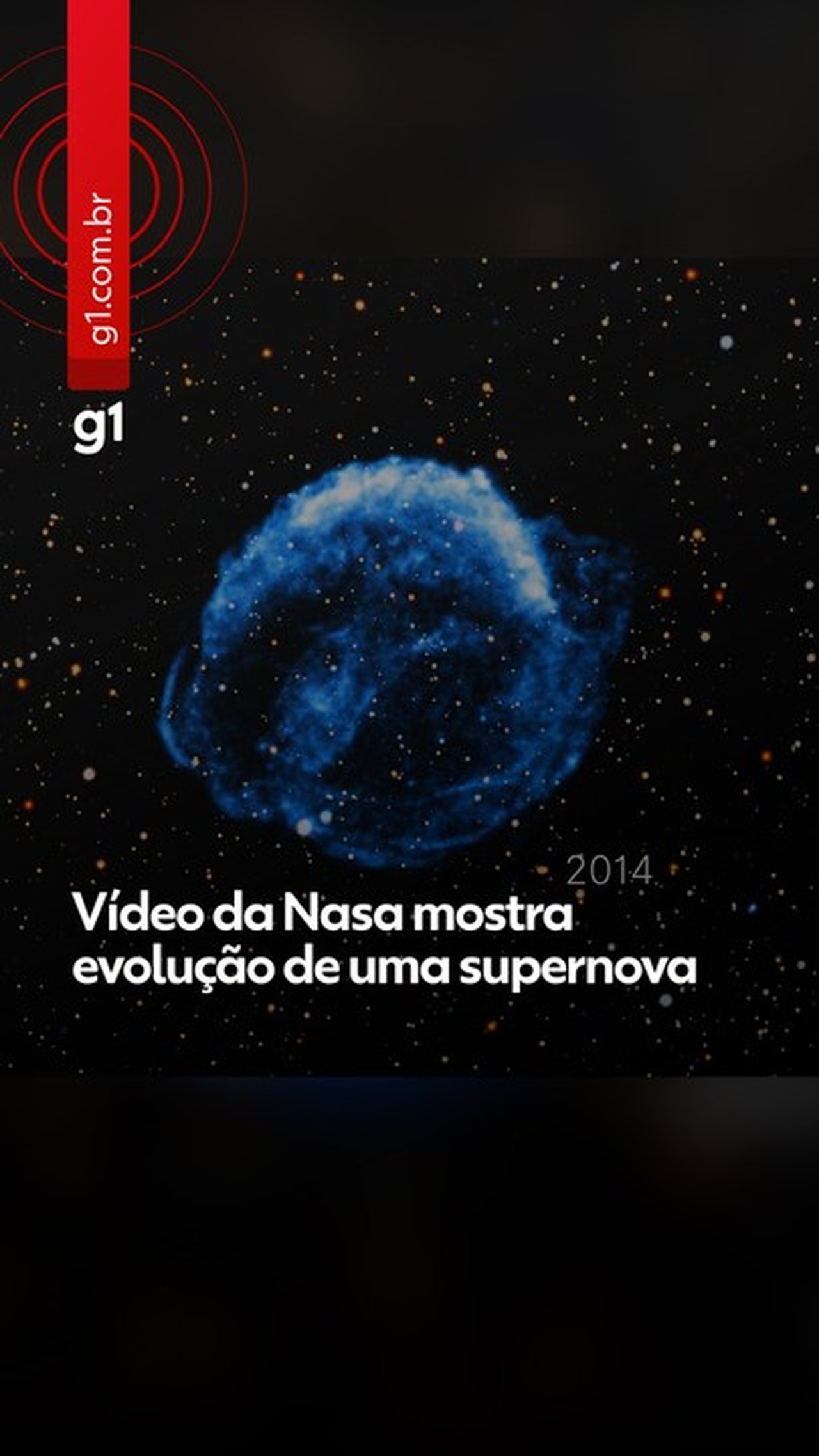 Vídeo da Nasa mostra explosão de Supernova no espaço; VEJA