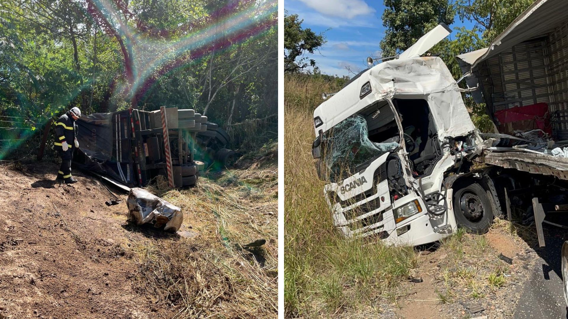 Driver Dies in Truck Collision on BR-020 in Posse