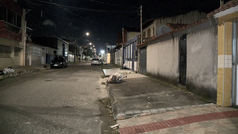 Rua onde o crime aconteceu em Vila Velha — Foto: Reprodução/TV Gazeta
