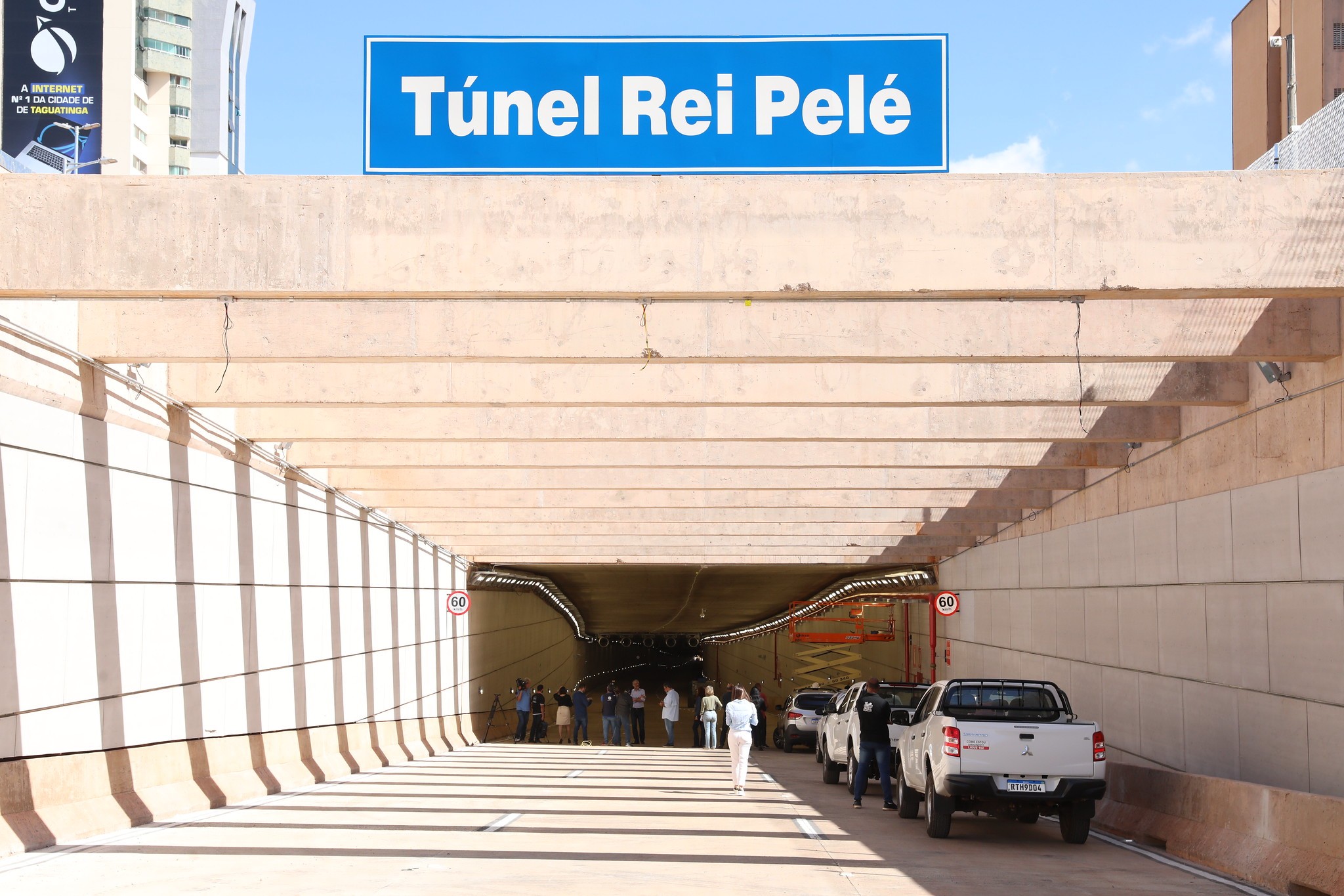 Túnel Rei Pelé, em Taguatinga, será interditado nas madrugadas de quarta e quinta; veja horários e rotas alternativas