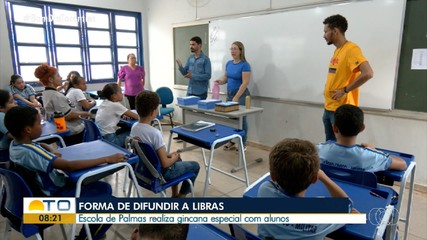 Escola de Palmas promove gincana com objetivo de difundir a Libras aos estudantes