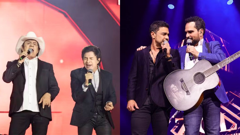 Chit&atilde;ozinho e Xoror&oacute; e Zez&eacute; Di Camargo e Luciano &mdash; Foto: Reprodu&ccedil;&atilde;o