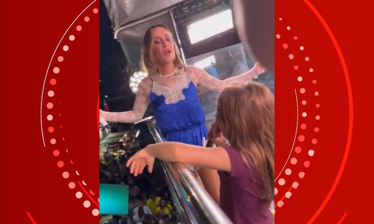 VÍDEO: Claudia Leitte vibra com participação especial da filha em show na Bahia