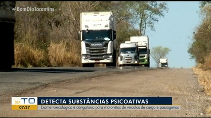 Exame toxicológico é obrigatório para motoristas de veículos de carga