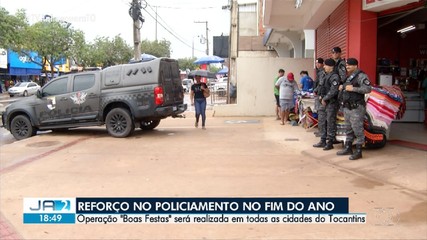 Policiamento será reforçado no fim de ano no Tocantins
