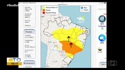 Saiba como fica a previsão do tempo para o Tocantins