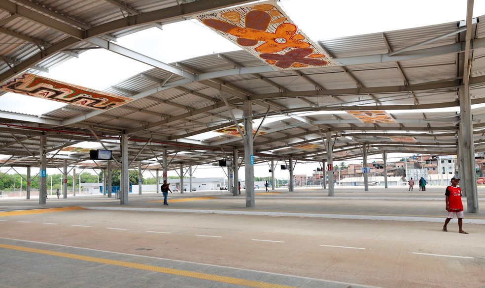 Terminal Águas Claras, em Salvador — Foto: Joá Souza e Feijão Almeida/GOVBA
