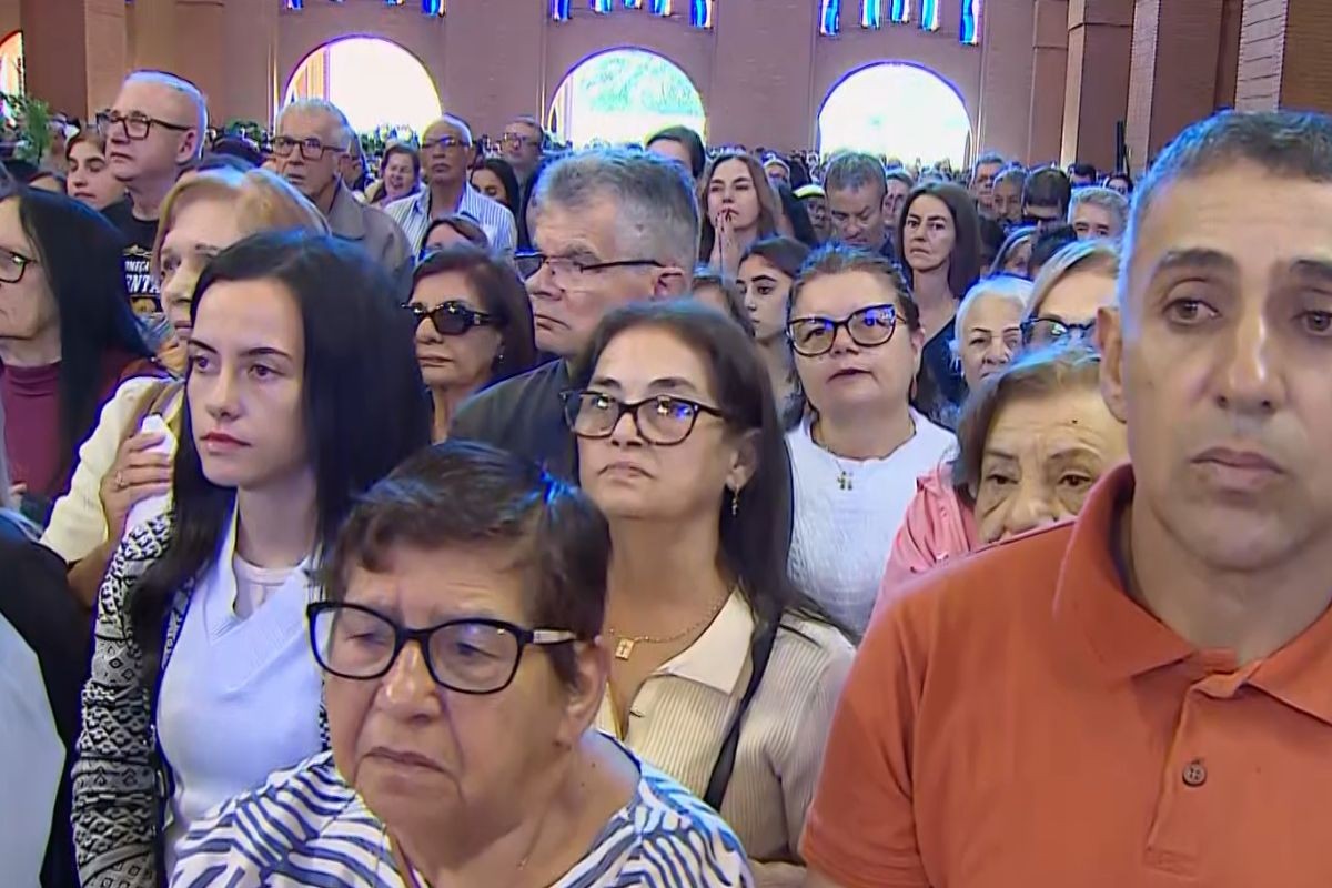 Vídeo: Com novo arcebispo nomeado pelo papa, celebração de Corpus Christi lota Basílica de Aparecida