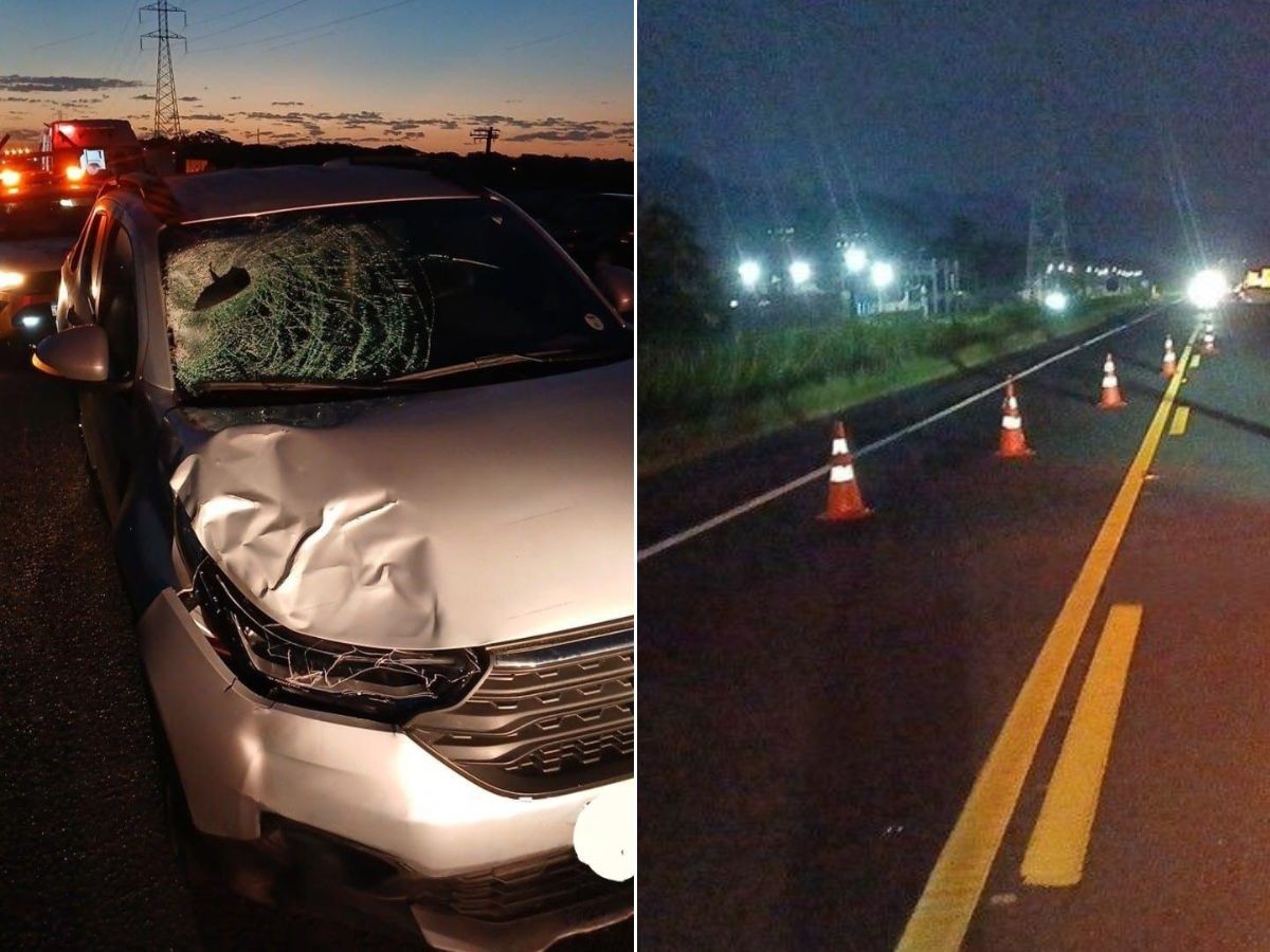 Homem morre ao ficar atravessando rodovia de um lado para o outro no interior de SP