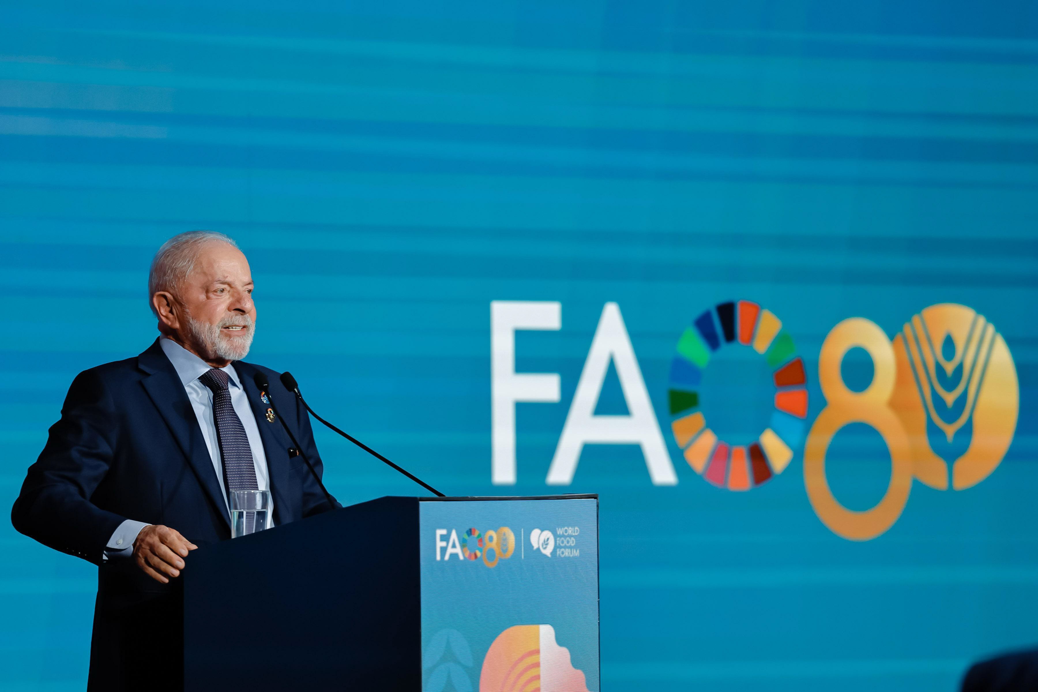 Lula participa de conferência da FAO em Brasília; reforma agrária e ajuda a Cuba entram na pauta