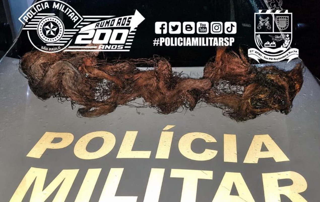 Polícia prende homem com 10 kg de cobre furtado de cabos de telefonia em Jaú
