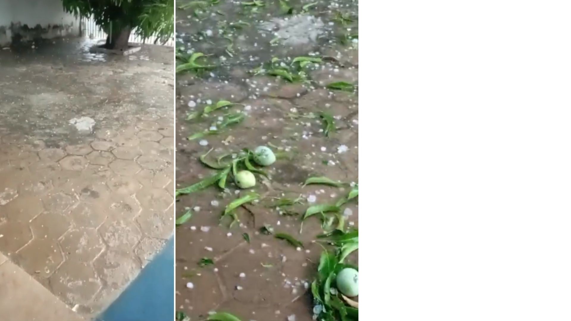 VÍDEO: moradores registram chuva de granizo na cidade de Água Branca, no Piauí