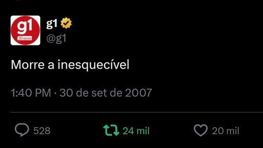 'Morre a inesquecível': por que posts antigos do g1 ficavam incompletos?
