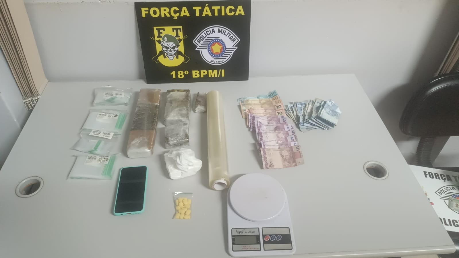 Homens são presos por tráfico de drogas nas proximidades do Estádio Prudentão, em Presidente Prudente