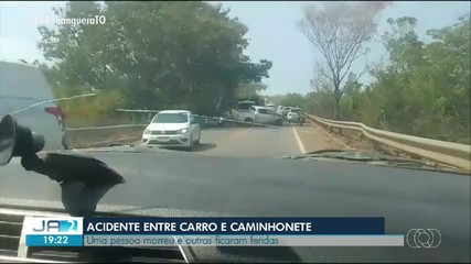 Uma pessoa morre e outras ficam feriadas em acidente entre Lajeado e Miracema