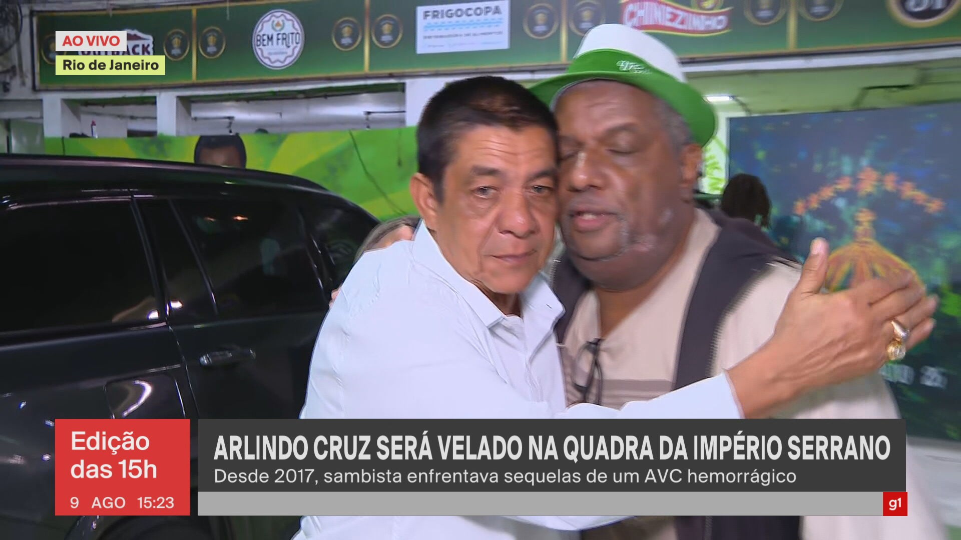 Quadra do Império Serrano é preparada para velório de Arlindo; coroa de flores de Lula e Janja é uma das primeiras a chegar