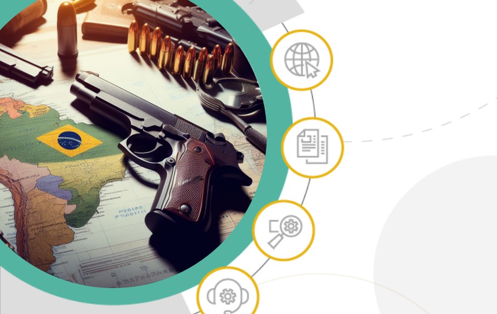 Relatório do TCU aponta para falhas no sistema de registro de armas. — Foto: Reprodução