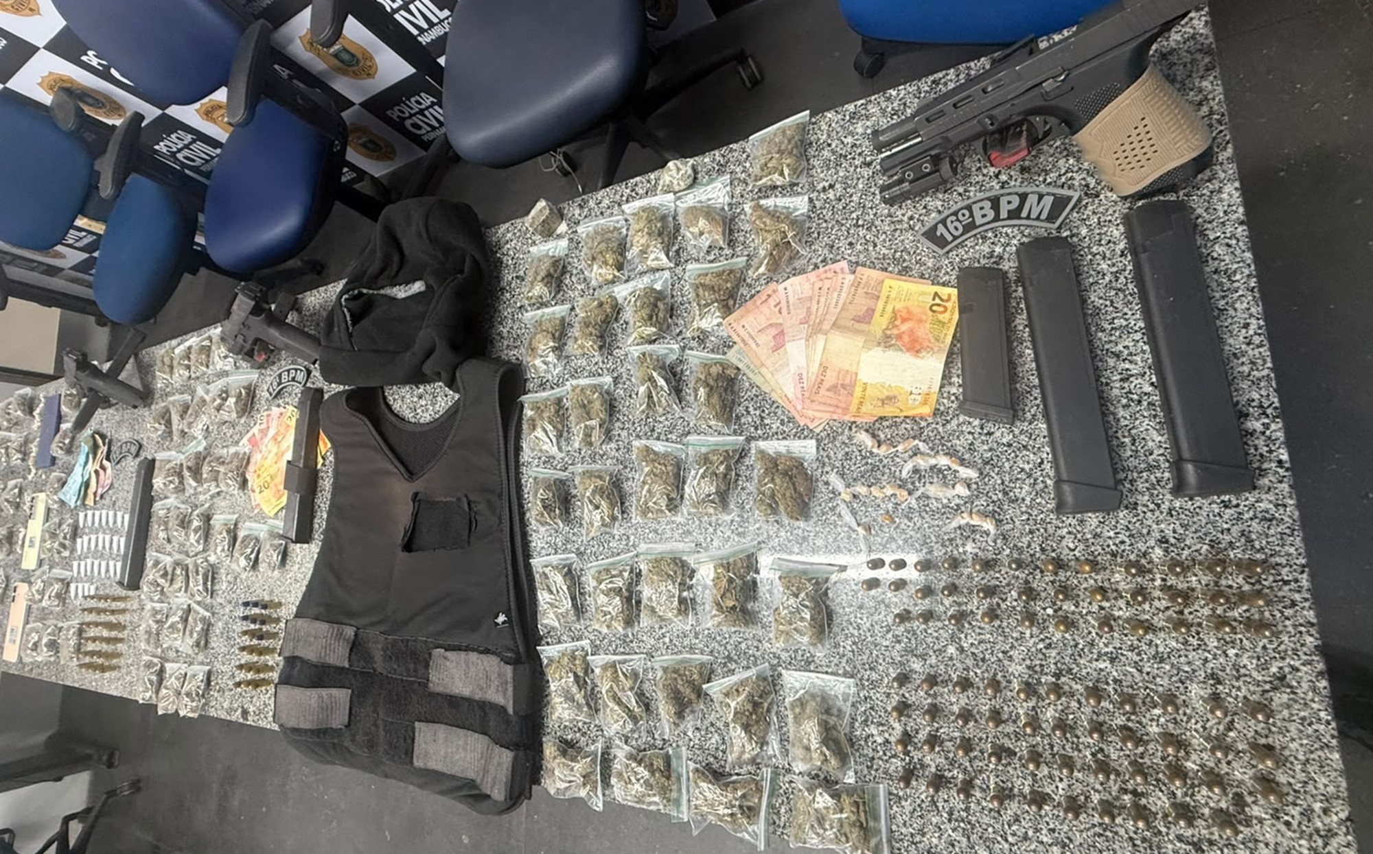 Quadrilha que usava câmeras para monitorar ação da PM é presa por tráfico de drogas no Recife