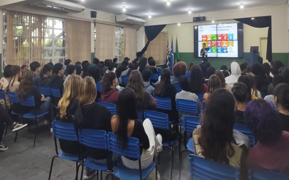 Estudantes de Itanhaém aprendem sobre Objetivos de Desenvolvimento Sustentável