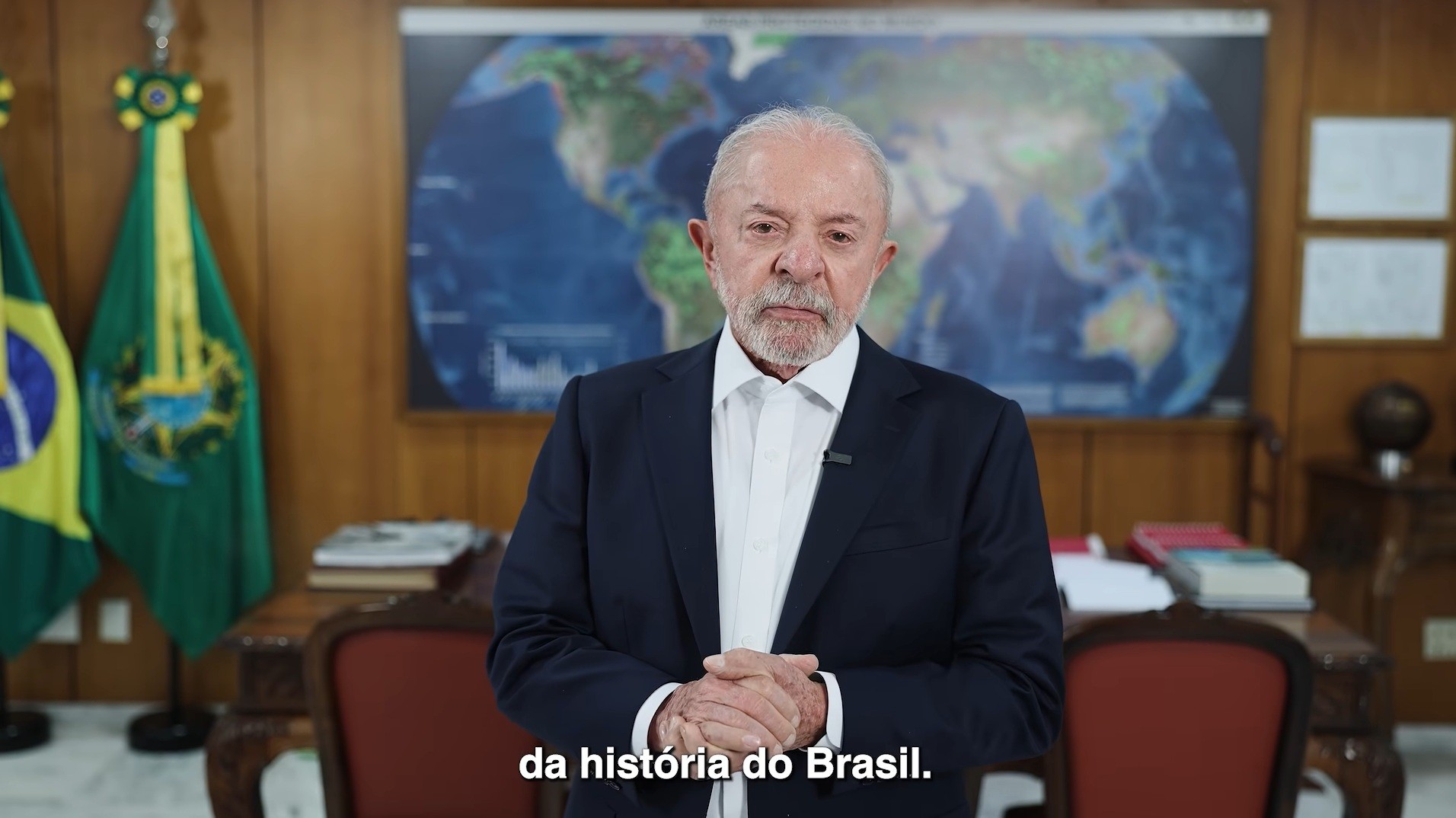A pedido de Flávio Bolsonaro, Nunes Marques manda tirar do ar vídeo em que Lula fala do caso Master