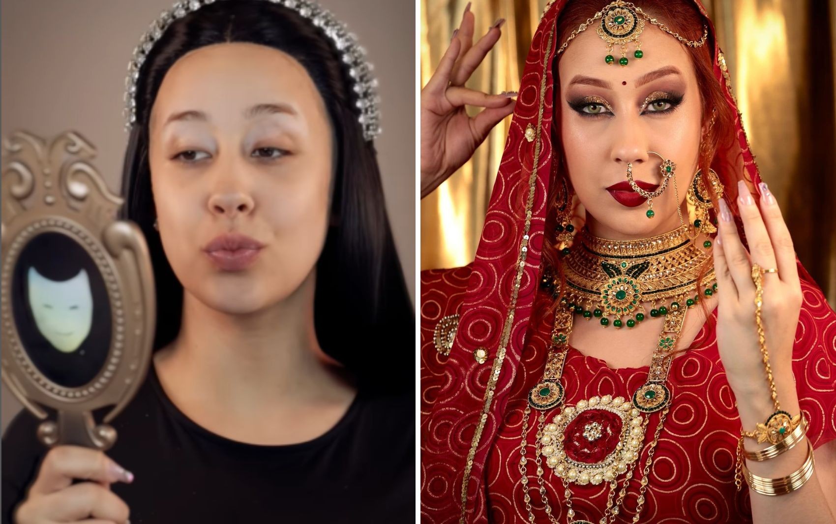 ‘Asoka makeup’: Conheça a maquiadora goiana que bomba na web com trend de maquiagem indiana; vídeo