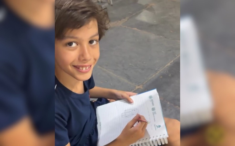 Benício Araújo Machado, de 8 anos, morreu após ser baleado pelo pai, em Itumbiara — Foto: Reprodução/Instagram de Thales Machado