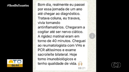 Telespectadores tiram dúvida sobre espondilite anquilosante no Bom Dia Responde