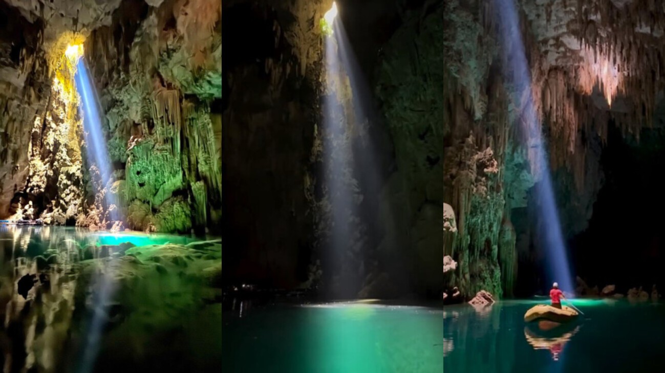 Raro e espetacular: caverna no Brasil só recebe luz por 3 meses e vira cenário de outro planeta