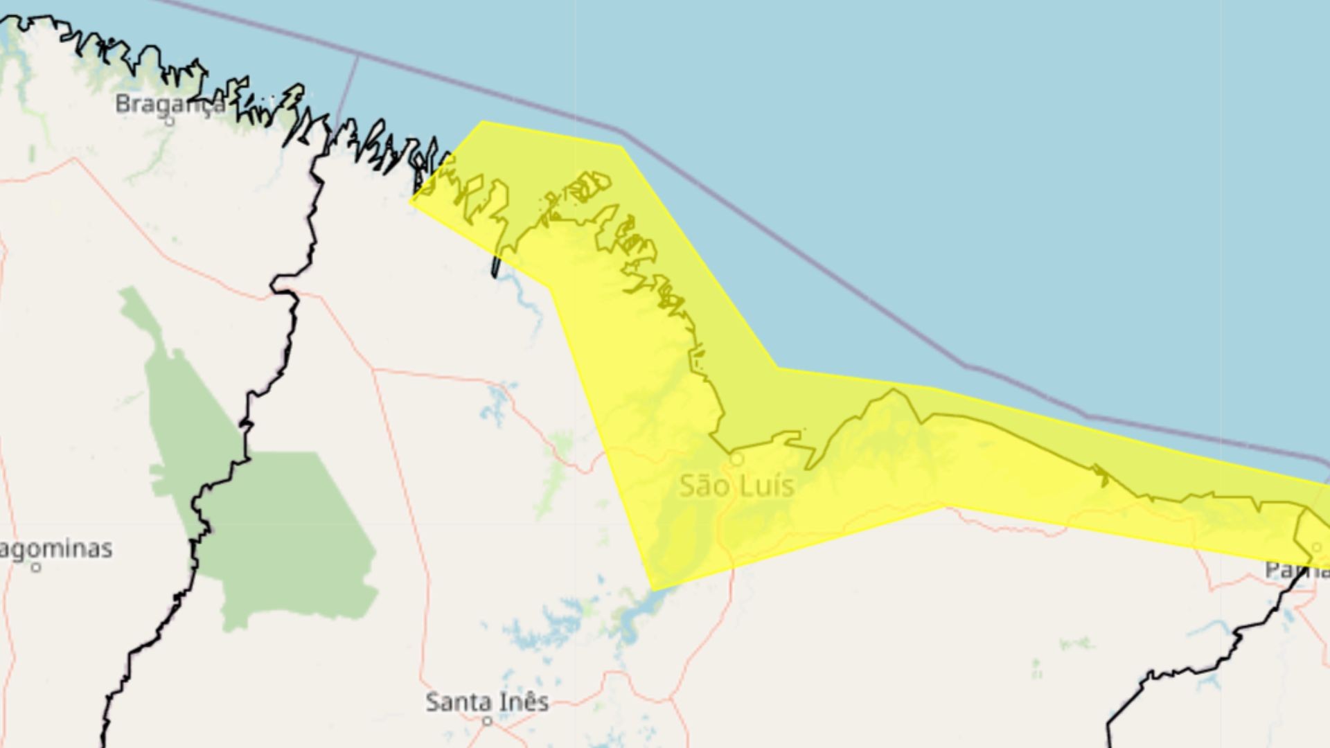 Meteorologia emite alerta de ventos costeiros em mais de 40 cidades do litoral do Maranhão