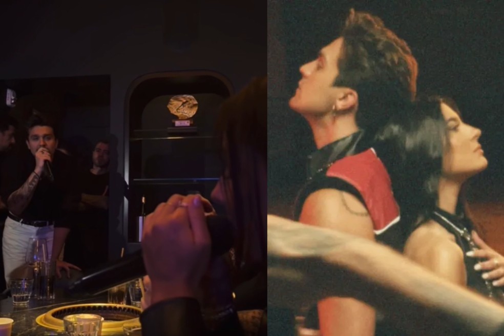 Ana Castela e Luan Santana cantam juntos durante jantar entre amigos — Foto: Reprodução