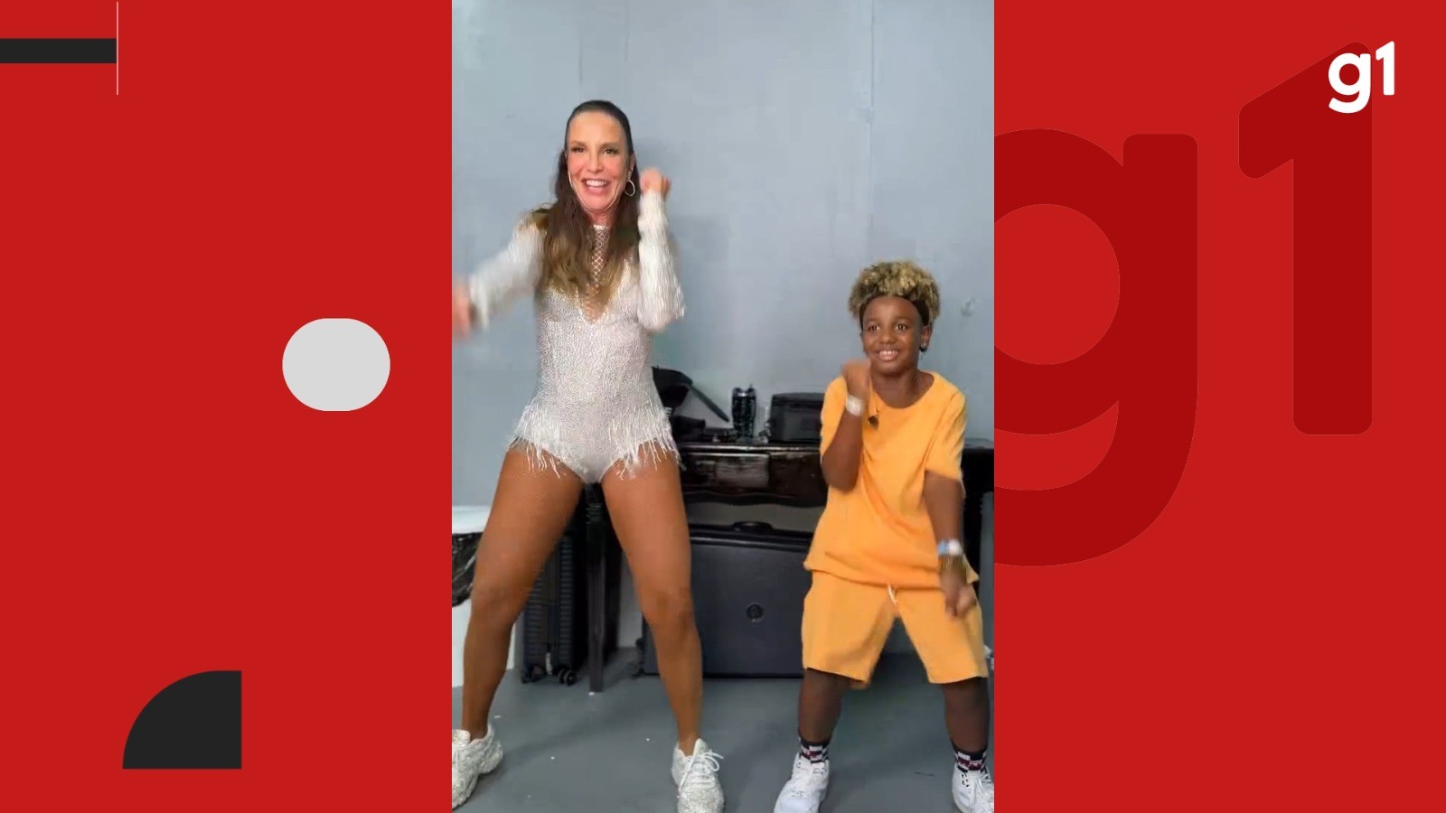 Ivete Sangalo faz coreografia de 'Energia de Gostosa' com dançarino de 8 anos que encantou público no Festival Virada Salvador