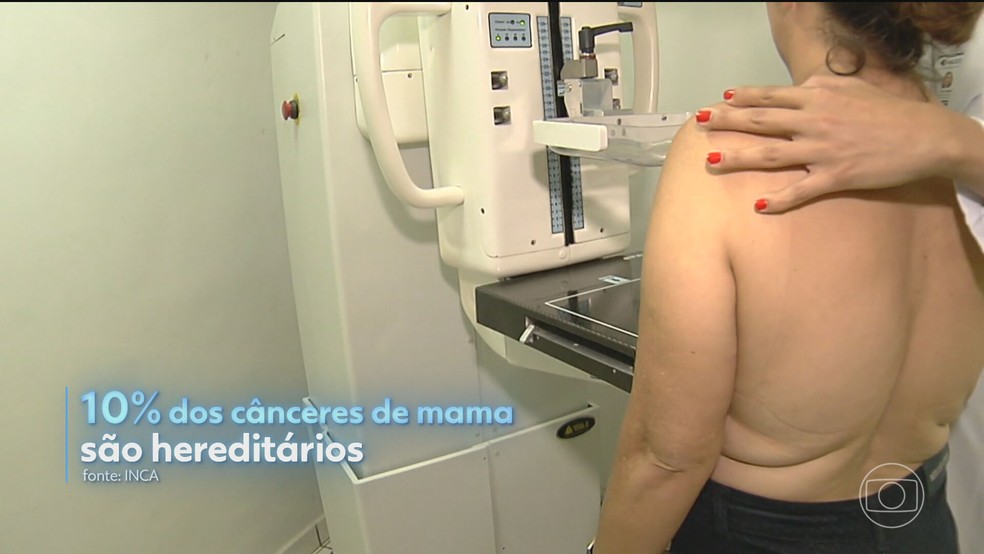 Cerca de 10% dos casos de câncer de mama são hereditários, segundo o INCA — Foto: Reprodução/TV Globo