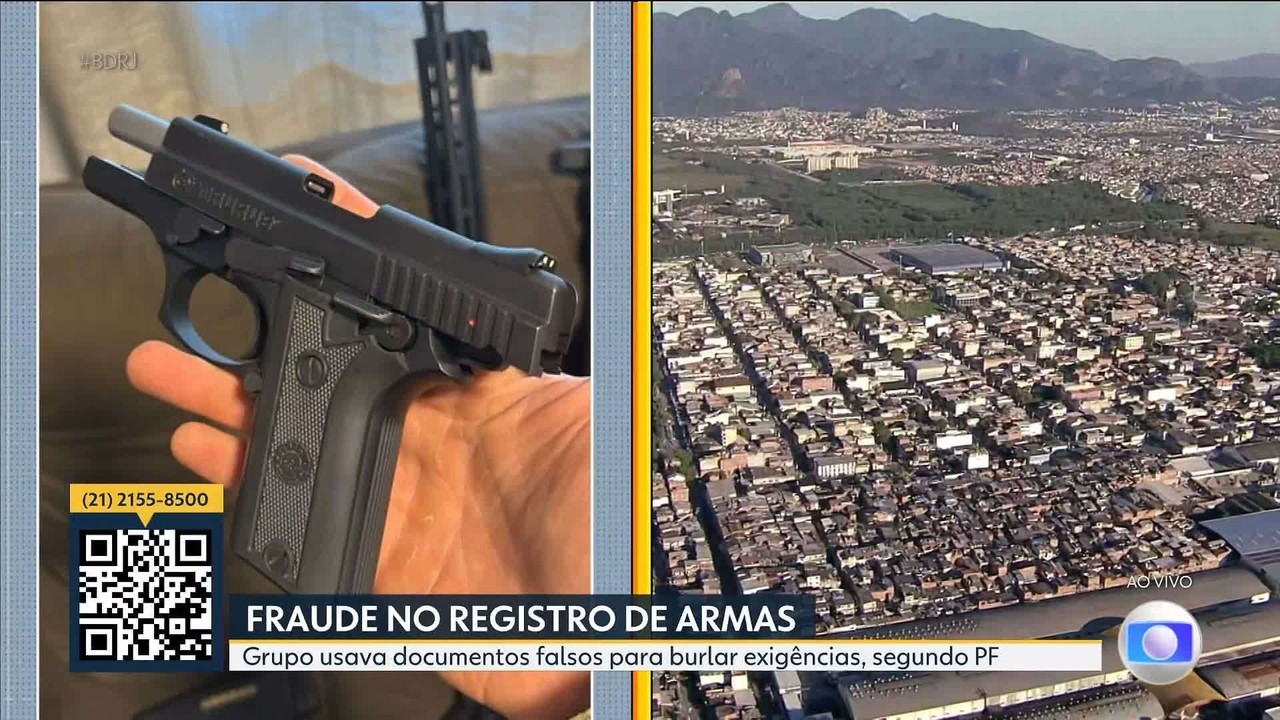 PF mira grupo suspeito de fraudar registros e compra de armas para CACs no RJ