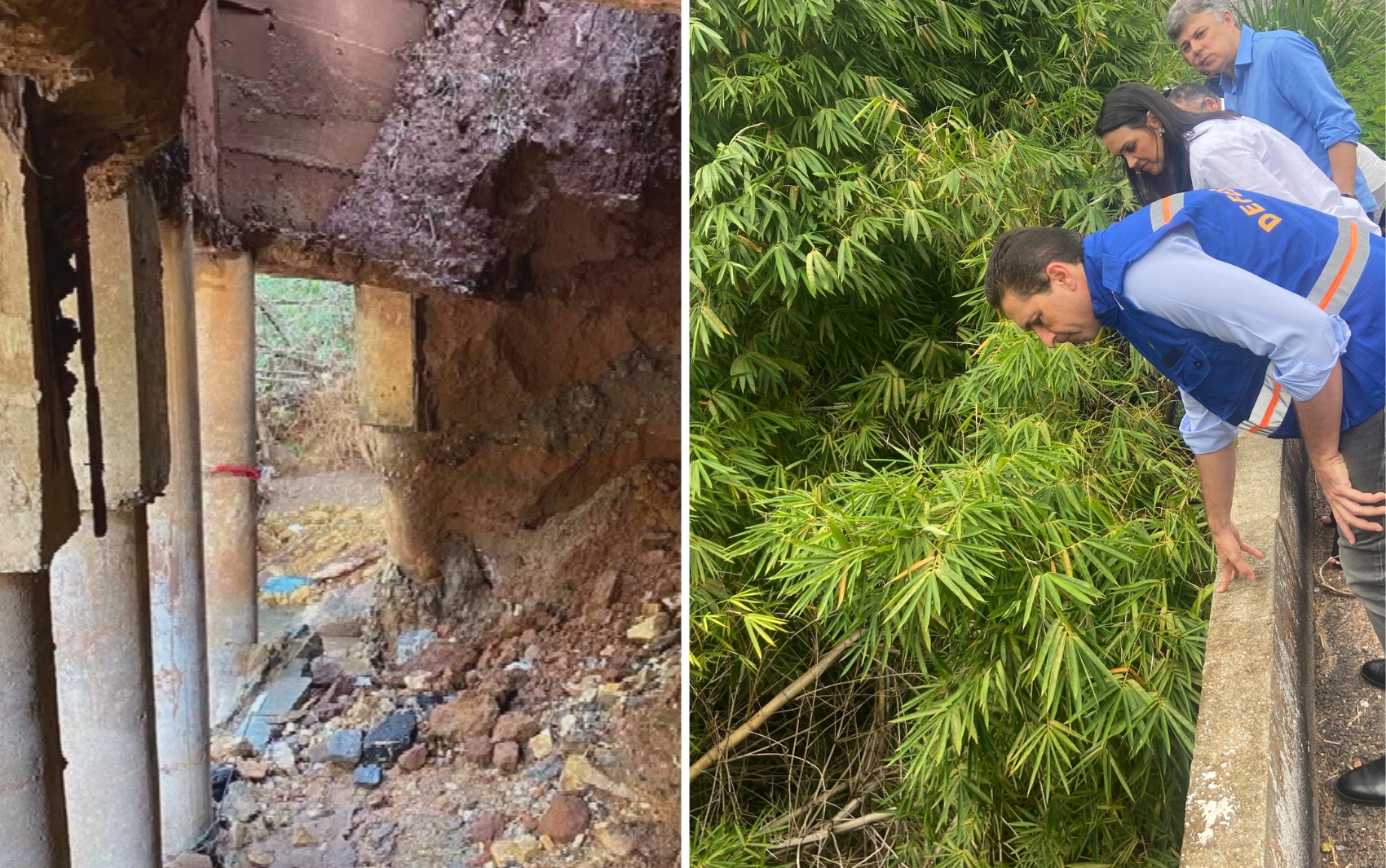 Prefeitura de Aparecida de Goiânia interdita ponte por risco de desabamento